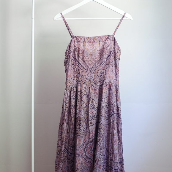 Long Purple Silk Dress - Picture 1 of 4